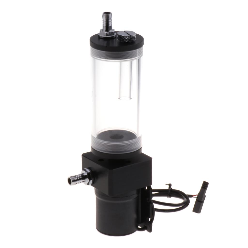 Cylinder Water Tank +G1/4 Thread 19W Pump Computer Water Cooling Radiator