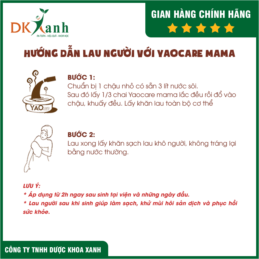 [HSD 8/2025] Combo 4 hộp Xông tắm sau sinh Yaocare Mama