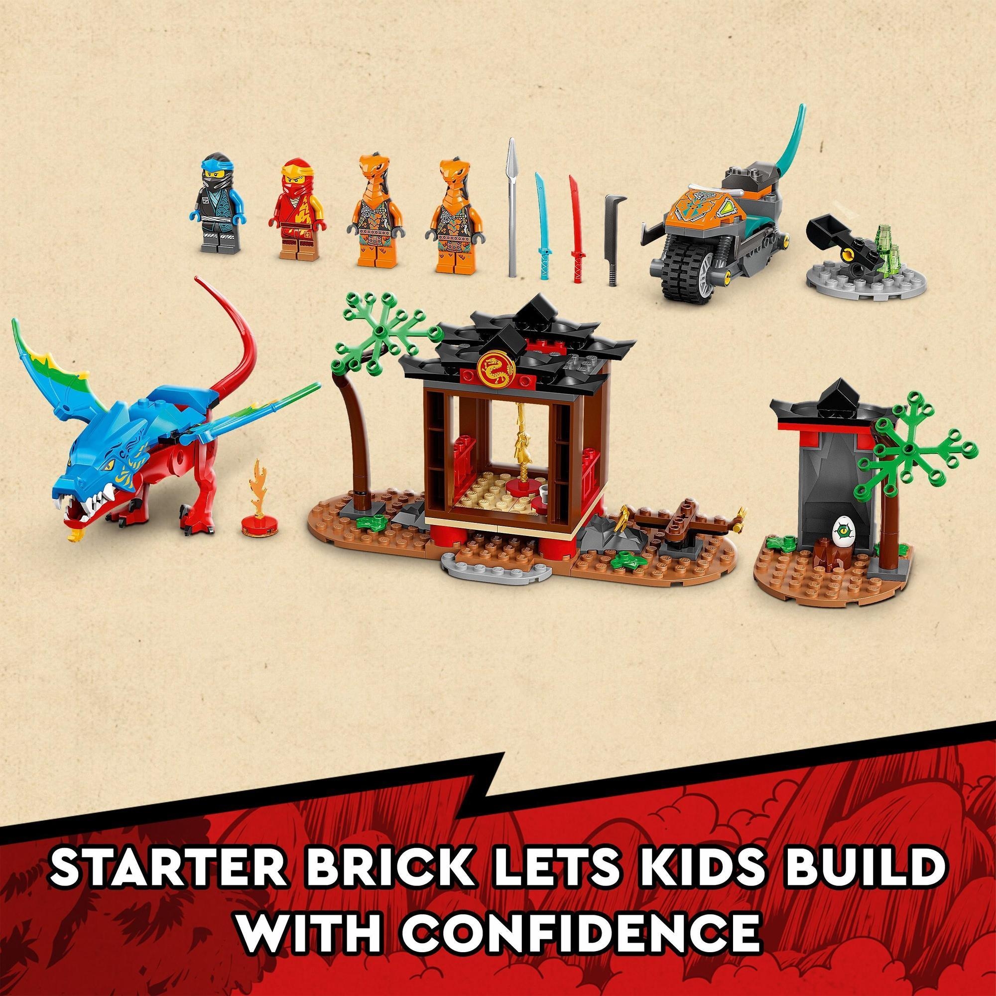 LEGO Ninjago 71759 Rồng xanh bảo vệ đền Ninja (161 chi tiết)