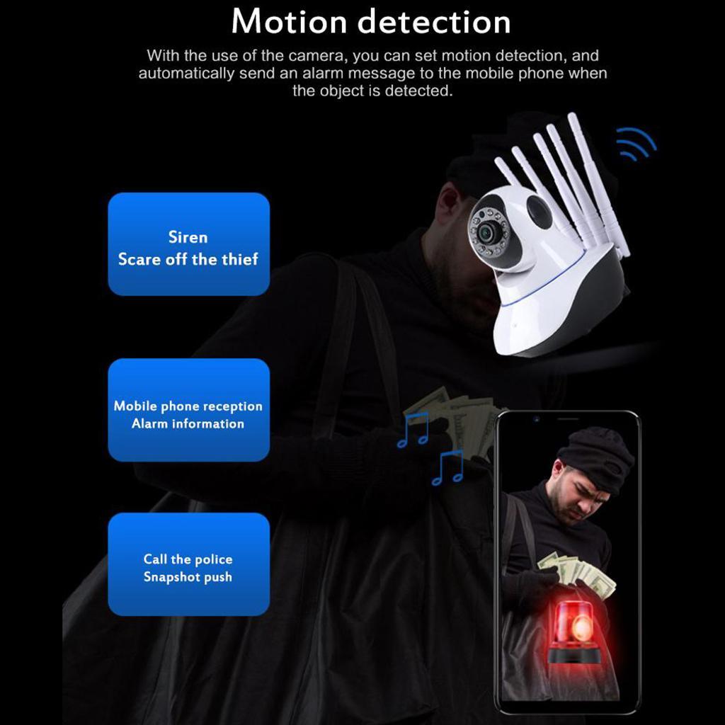 WiFi IP Camera Pan Tilt AP Loop Recording US Plug