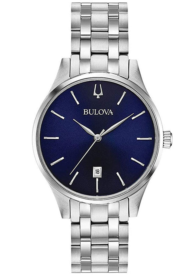 Đồng Hồ Nam Bulova Dây Thép Không Gỉ 96M149 - Mặt Xanh