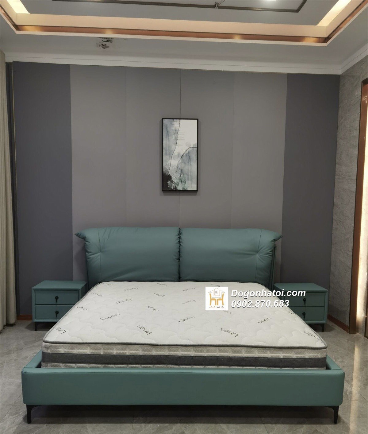 Mẫu Giường Ngủ Bọc Nệm Hiện Đại Đẹp Nhất - GNB02