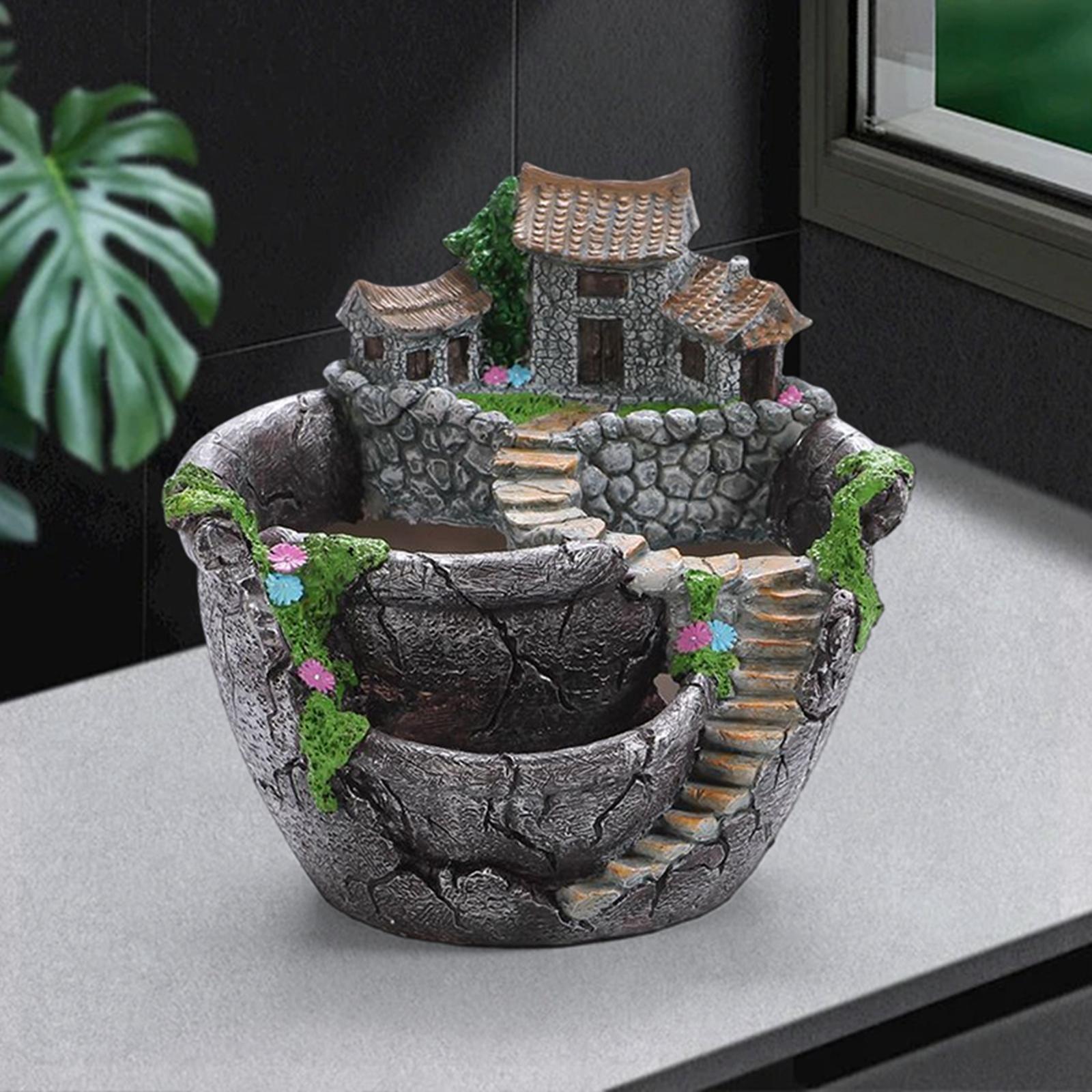 Succulent Plants Planter, Flower Pot  Micro Landscape Flowerpot for Bonsai