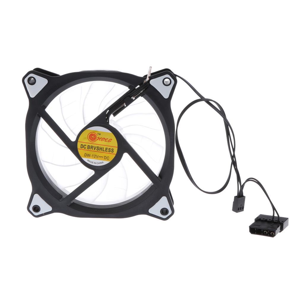 120mm Colors LED  Light 3Pin/4Pin PC Computer Fan Case Cooling Fan