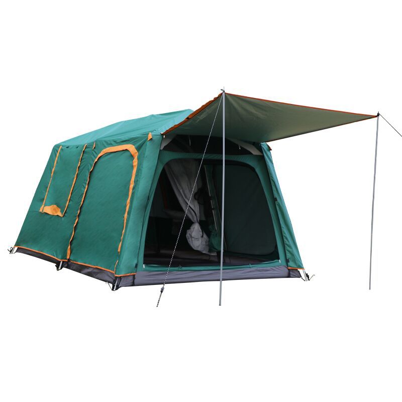 Lều cắm trại ngoài trời không gian lớn hoàn toàn tự động 4-6 người hai phòng ngủ