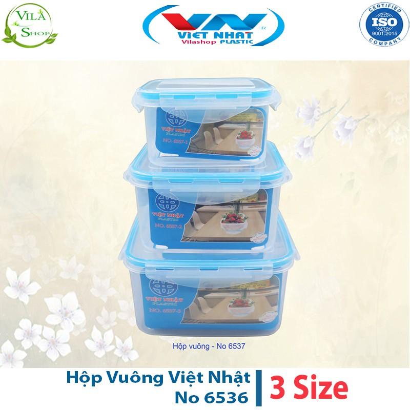 Hộp Đựng Thực Phẩm, Hộp Nhựa Bảo Quản Đồ Tươi Inochi HÌNH VUÔNG, Hộp Thực Phẩm Việt Nhật Chính Hãng