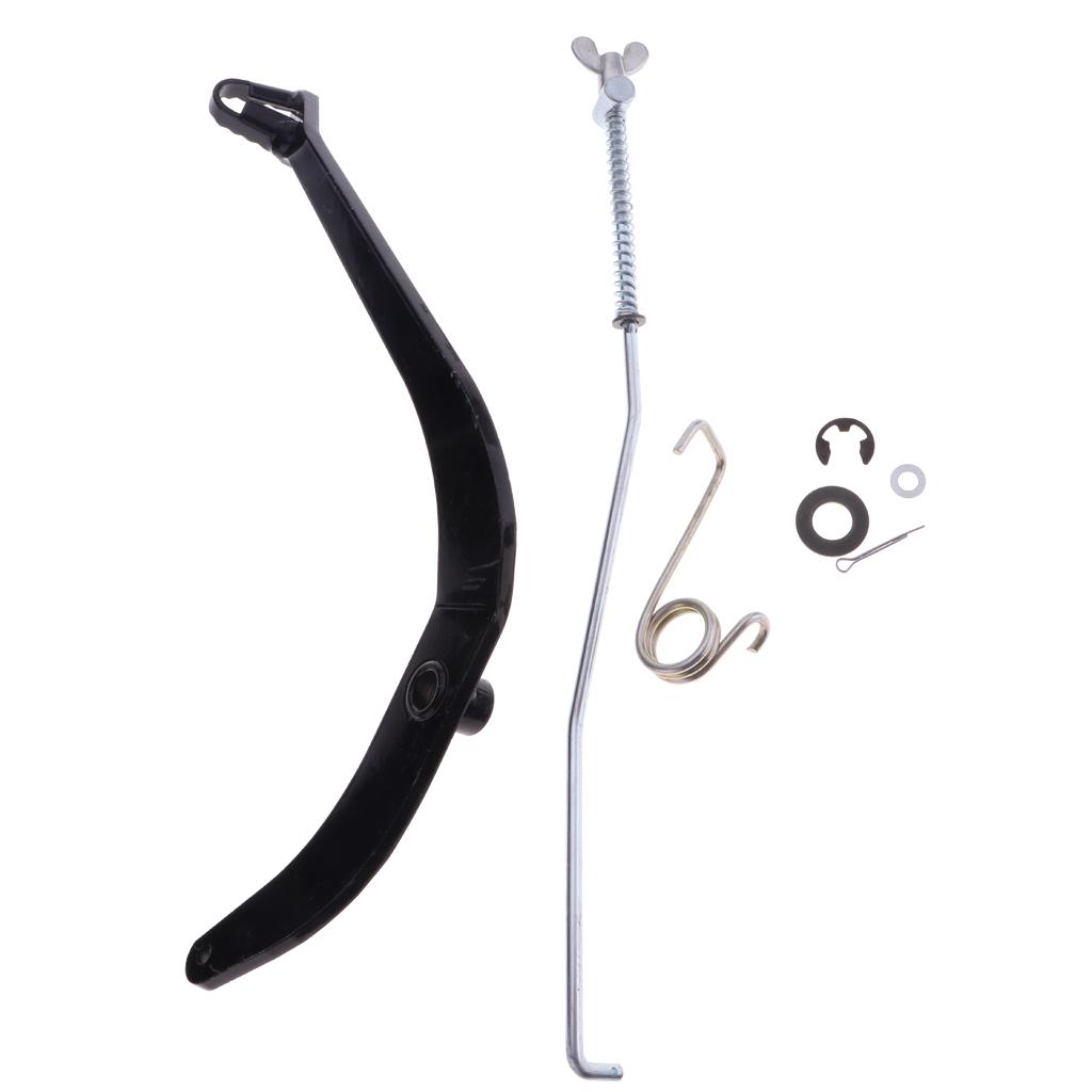Motorcycle Rear Back Brake Foot Lever Pedal Rod Assy for Yamaha PW80 Black