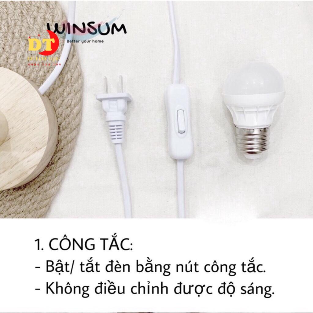 Đèn Ngủ Để Bàn Thân Gỗ Phong Cách Bắc Âu HTLK DBN