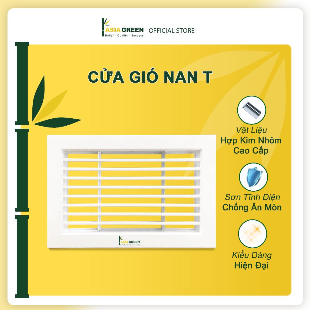 ASIA GREEN - Cửa Gió Nan T Cố Định, Hợp Kim Nhôm, Cho Dự Án, Nhà Ở (Bao gồm VAT)