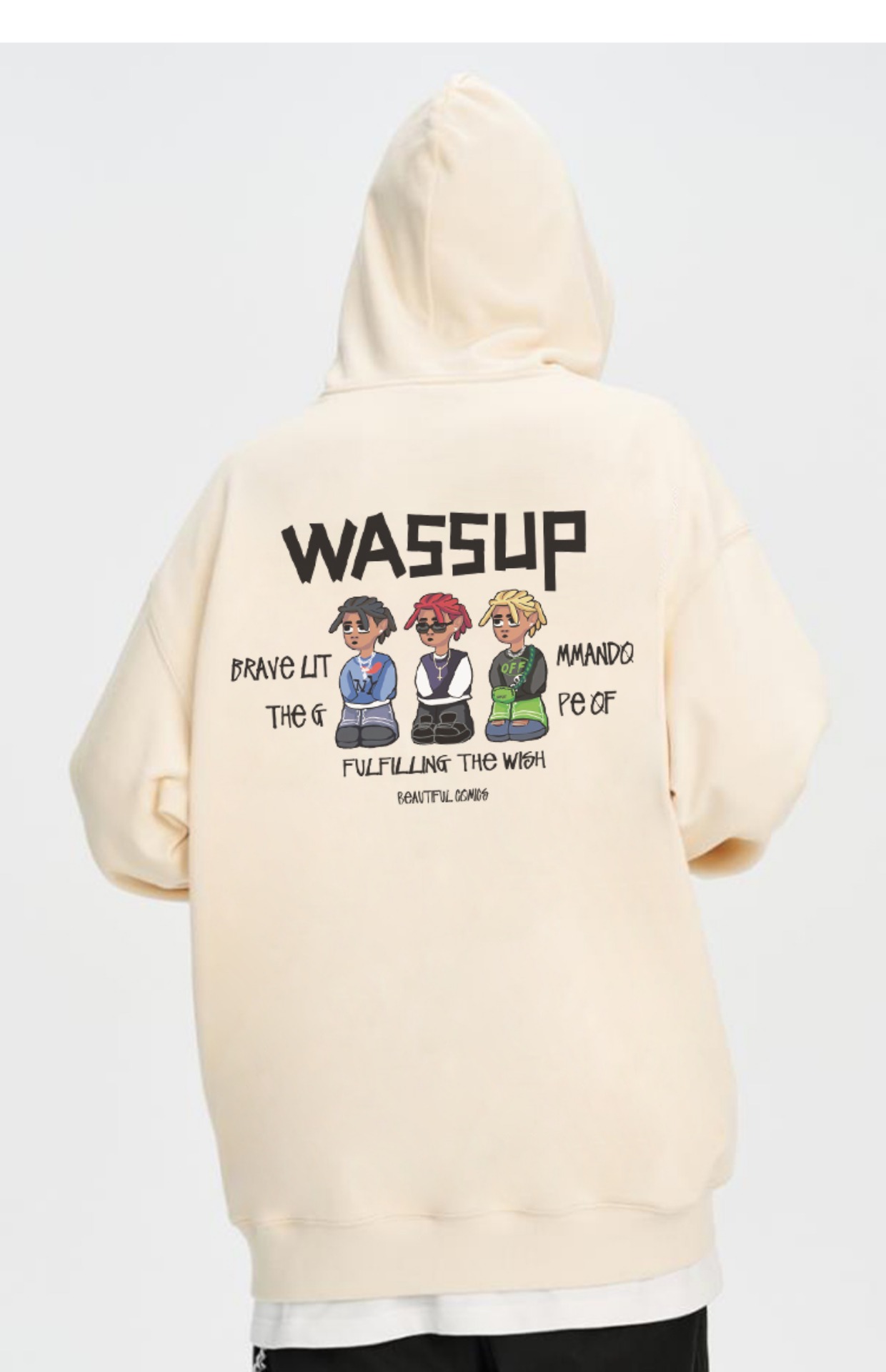 Áo Hoodie Zip Local Brand WASSUP Unisex ONEZ Basic Kéo Khóa HDZW1