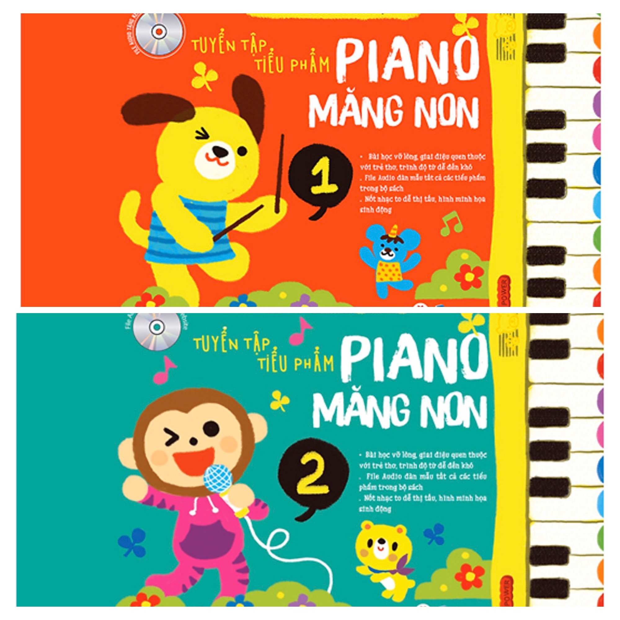 Combo 2 cuốn Tuyển Tập Tiểu Phẩm Piano Măng Non