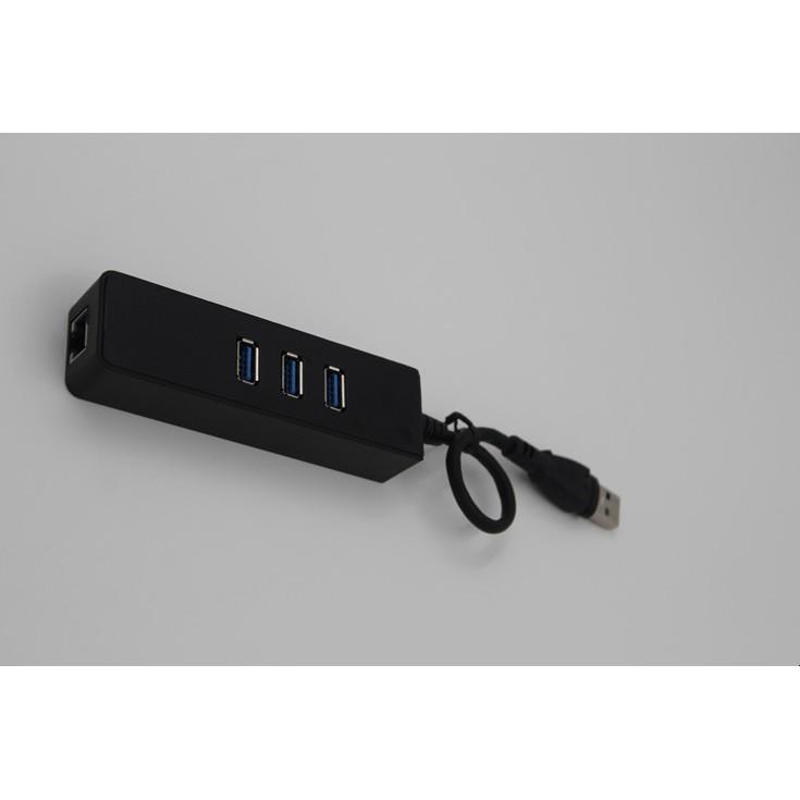 USB HUB 1 Ra 3 Cổng USB 3.0 Kèm 1 Cổng LAN 10/100/1000 Mbps - Tương thích Mibox, MAC OS