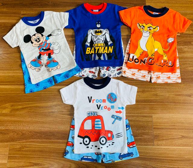 Set 3 bộ quần áo cotton cho bé trai