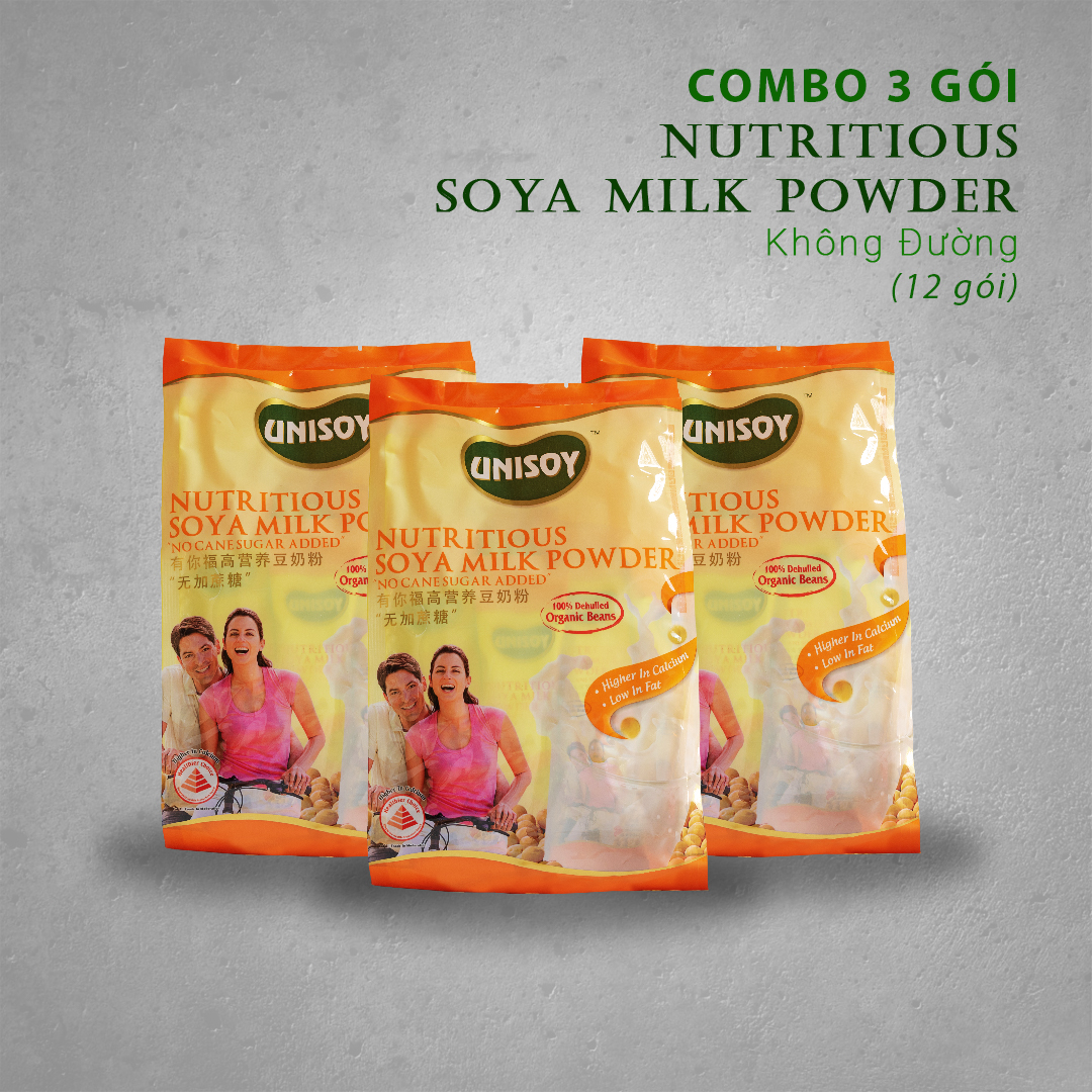 Combo 3 gói bột đậu nành không đường (360g )