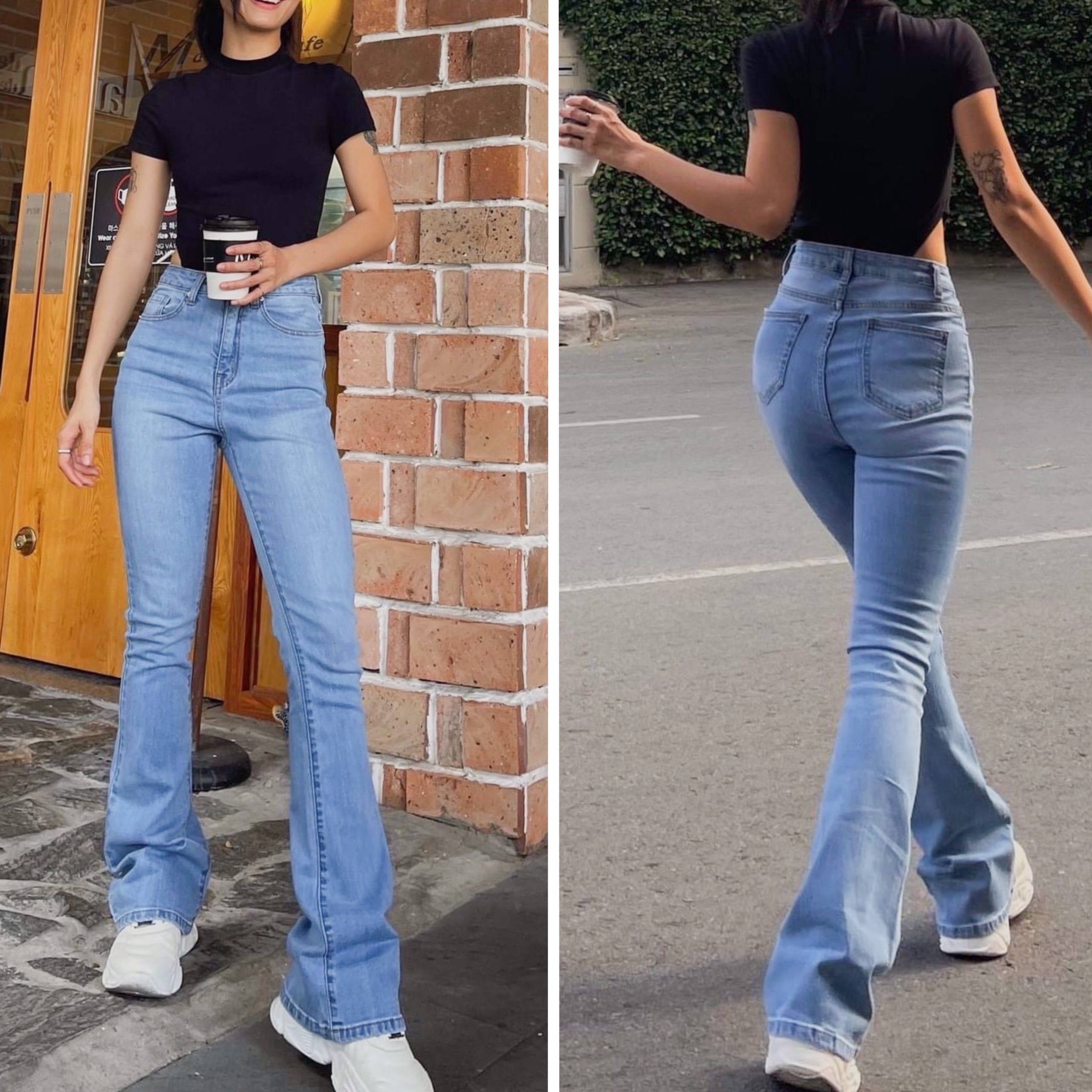 Quần Jean Ống Loe Sofm Wear Dáng Dài 106-108cm