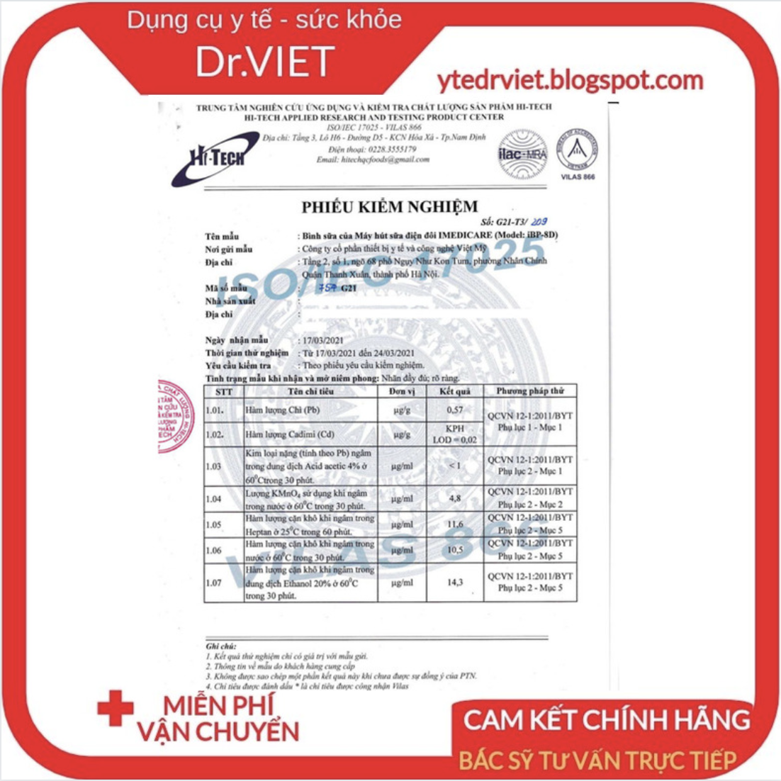 Máy hút sữa điện đôi Imedicare iBP-8D (NEW) (Hàng Chính Hãng)