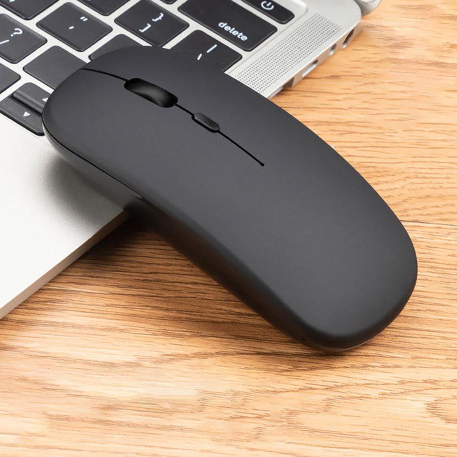 Portable Slim Silent Wireless Mouse Rechargeable PC Laptop Mouse,Plug and Play,Colorful Light