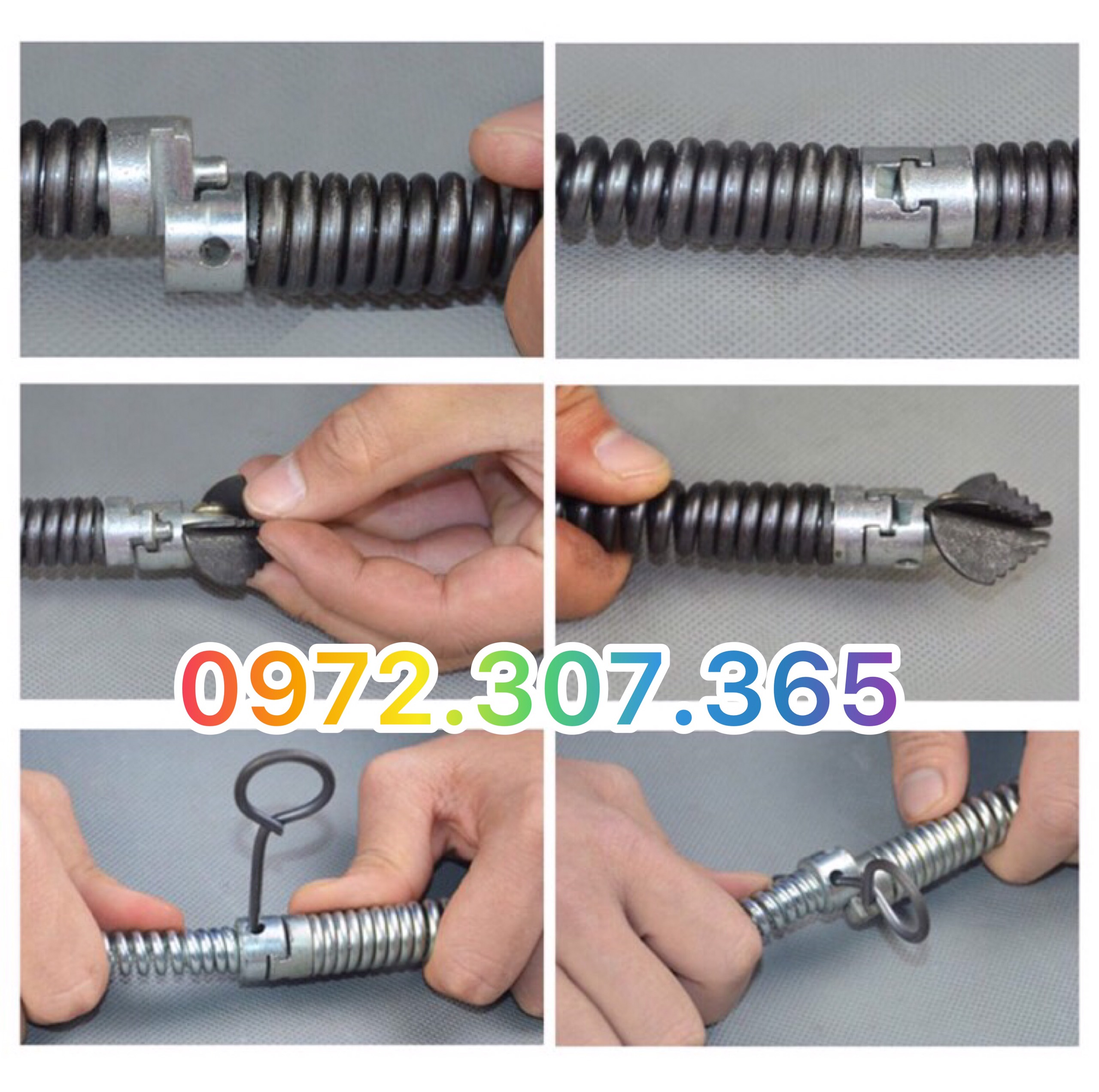 Dây thông tắc cống lò xo phi 16 dài 3,8m. Được làm bằng chất liệu thép Mangar siêu bền