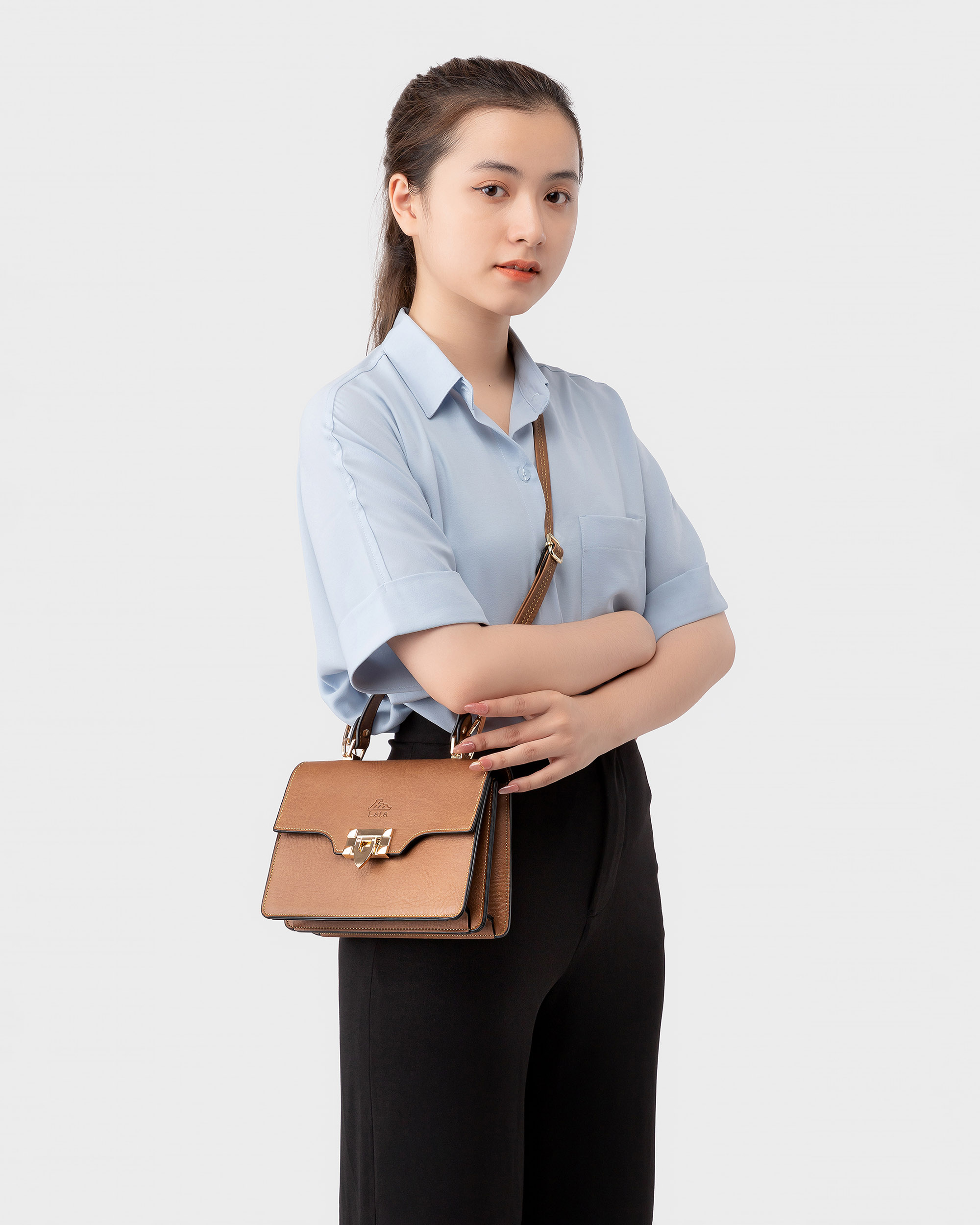Túi Lata ( Thời trang nữ đi chơi size 21 - Túi đeo chéo nữ HN89 )