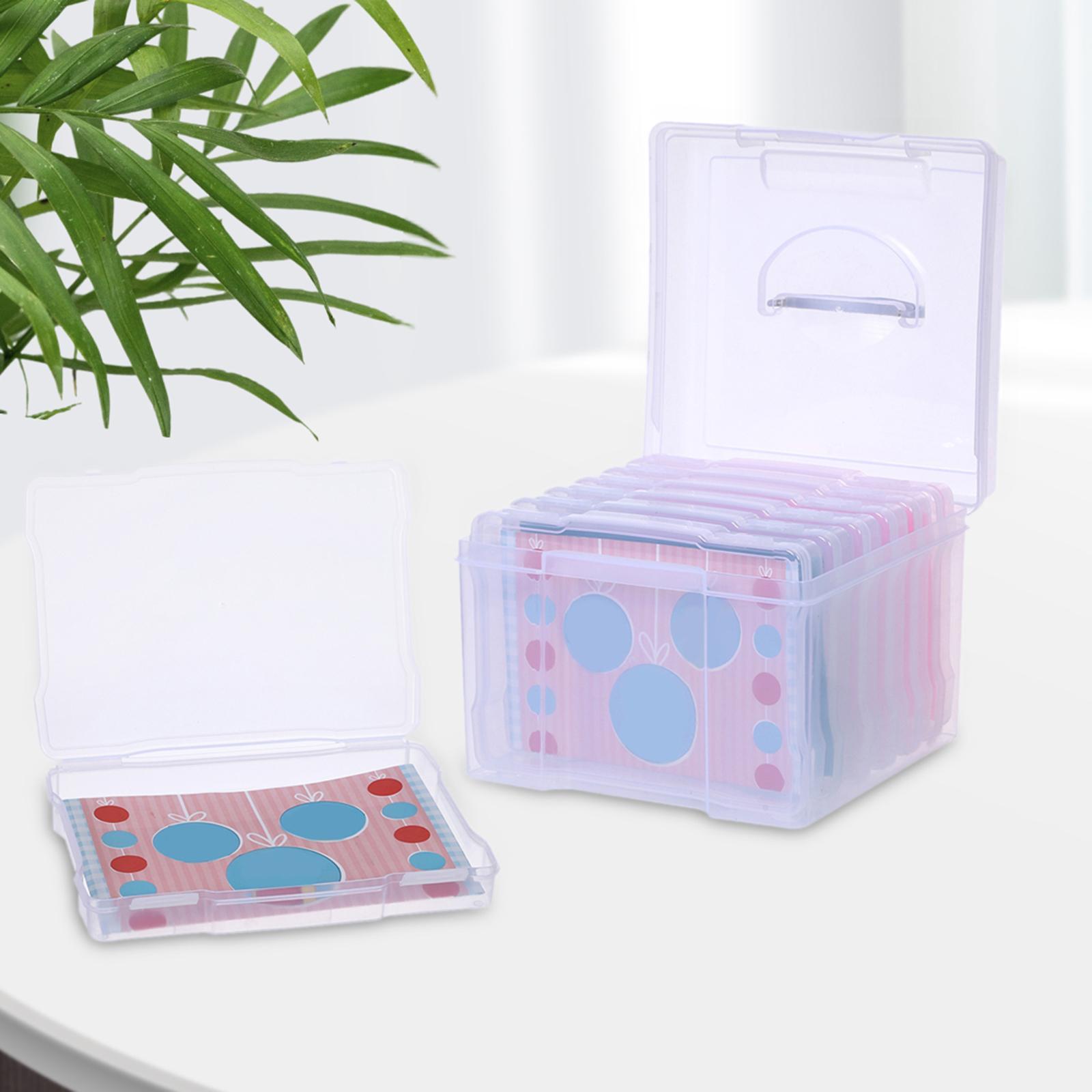 Greeting Card Storage Box Photos Organizer Box for Office Scrapbook Stickers