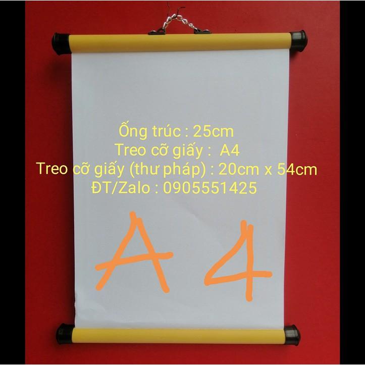 Bộ 2 bó ống trúc treo ảnh .Ông trúc /nẹp treo giấy A4 . Nẹp treo giấy thư pháp 20x54. Ống trúc/nẹp lịch treo tường. 25cm