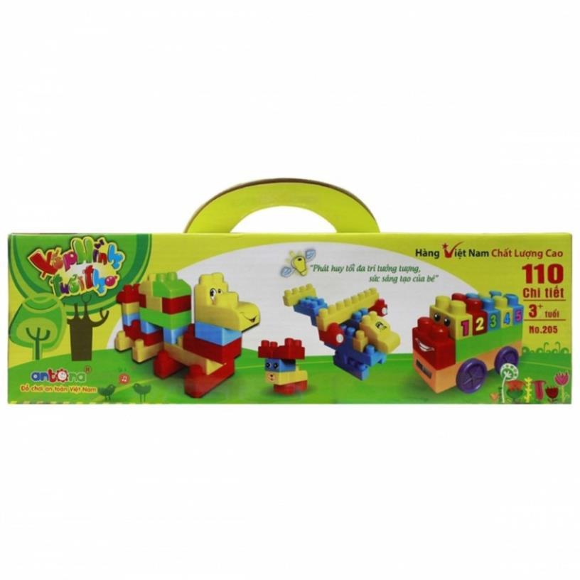 Bộ Đồ Chơi Xếp Hình Tuổi Thơ 110 Chi Tiết