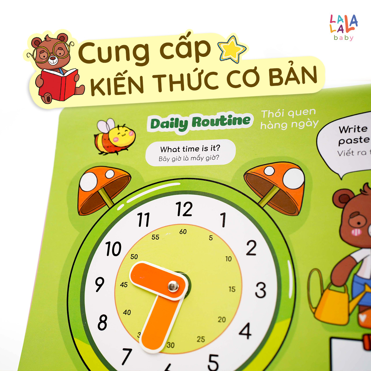 Học liệu bóc dán Busy Book cho bé Lalala Baby nhiều chủ đề đa dạng, song ngữ Anh Việt - Beezi Book