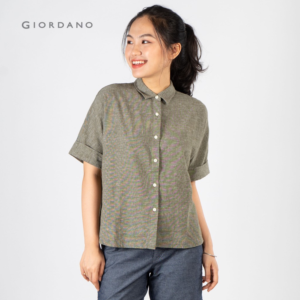 Áo Sơ Mi Nữ Linen Giordano 05340007