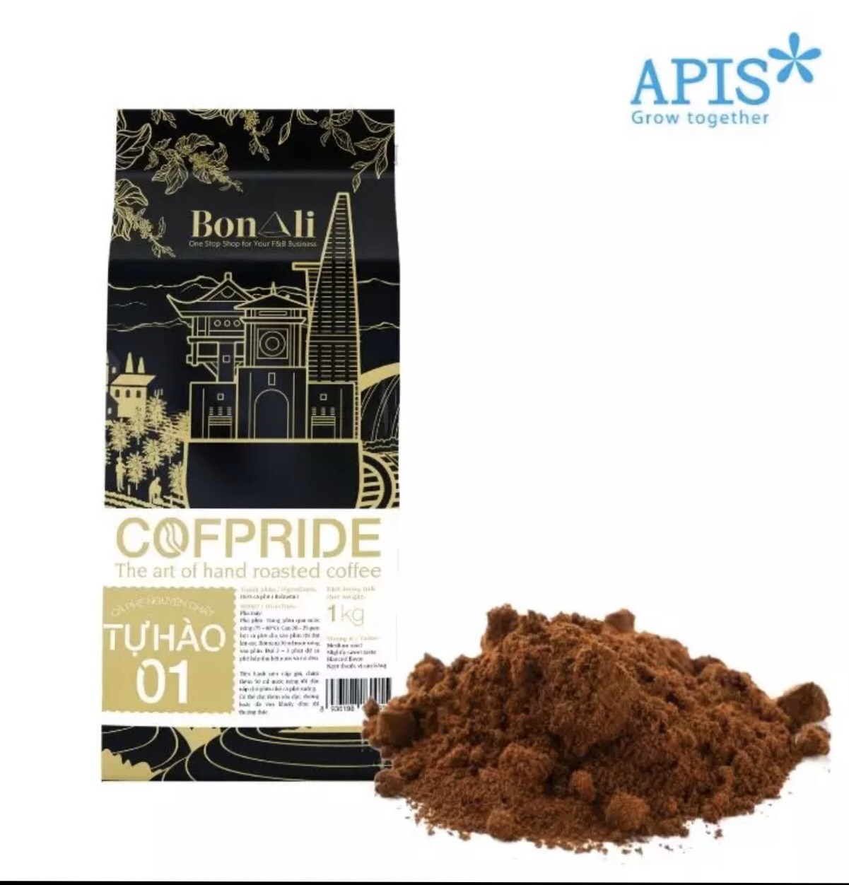 CÀ PHÊ COFPRIDE TỰ HÀO 1 ( 100% ROBUSTA + 30%ARABICA ) - CÀ PHÊ XAY 1KG