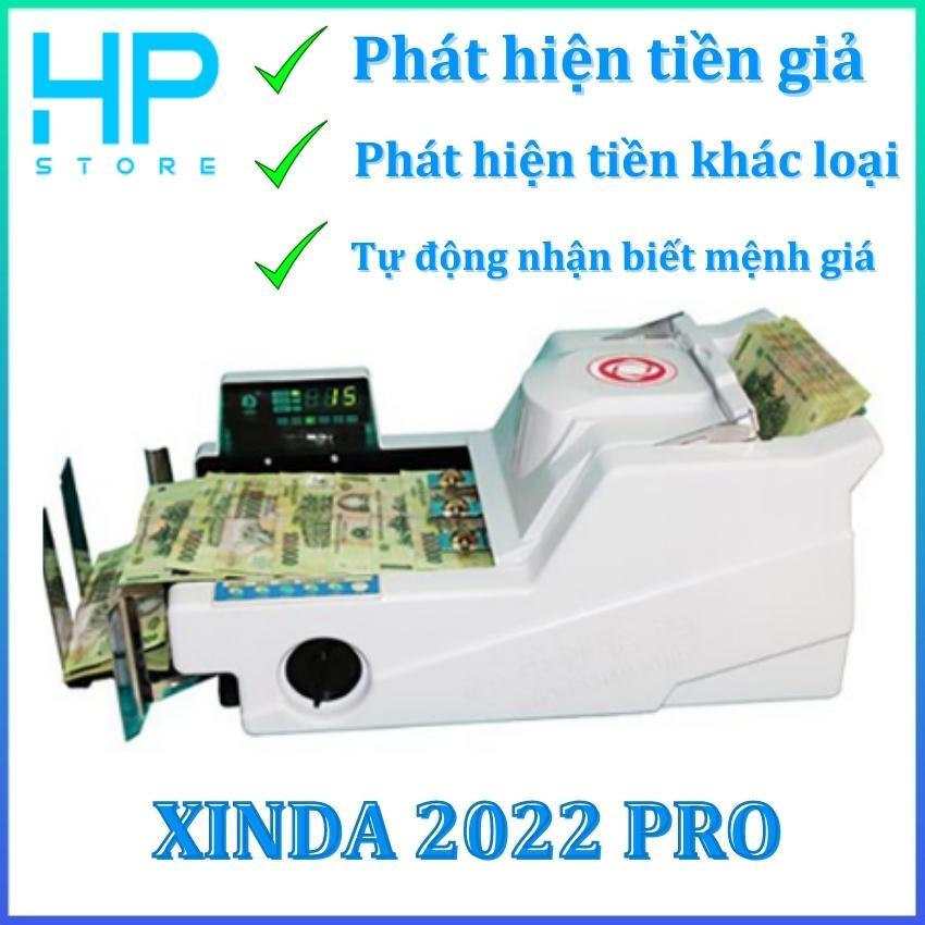 Máy đếm tiền phát hiện tiền gi.ả, phát hiện tiền khác loại XINDA - 2022PRO, mẫu mới 2022