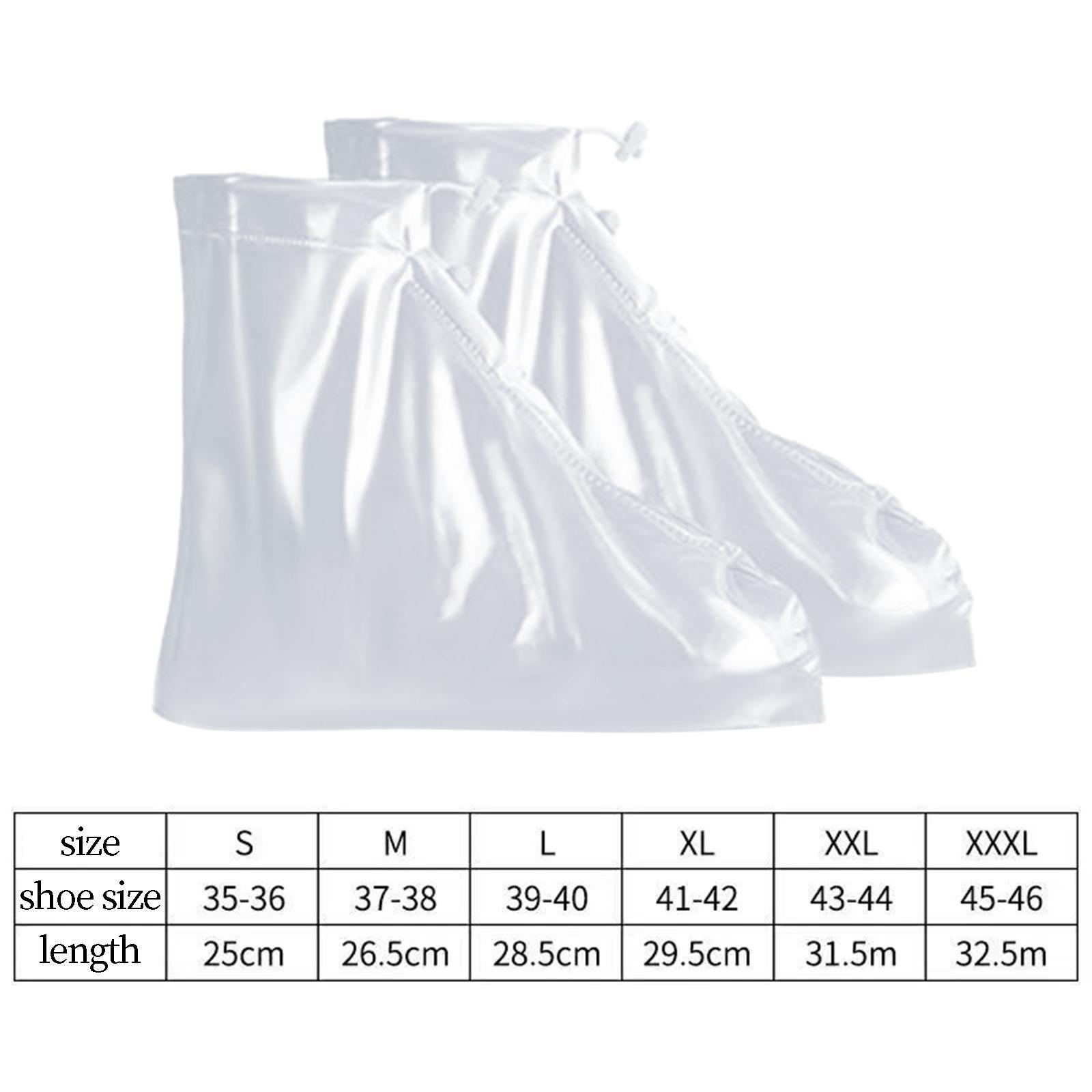 Waterproof Shoe Covers, Boot Covers Shoe Covers for Rain Overshoes Reusable Over Shoes Galoshes Shoe Protectors with Zipper