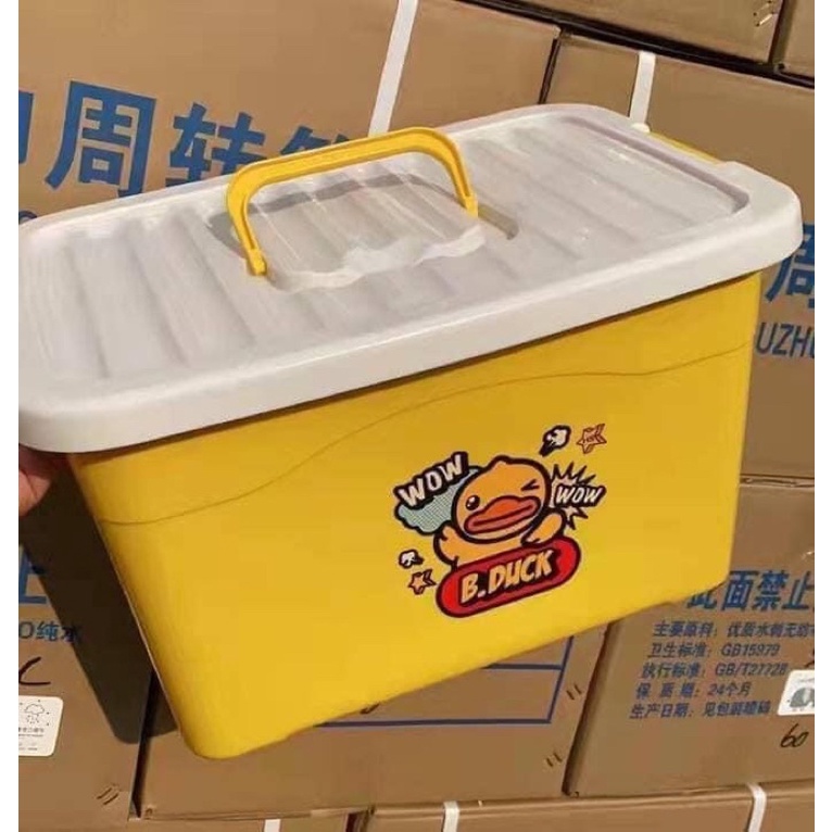Combo 10 Gói Khăn Ướt Kèm Thùng Nhựa B.Duck Kute Siêu Hot