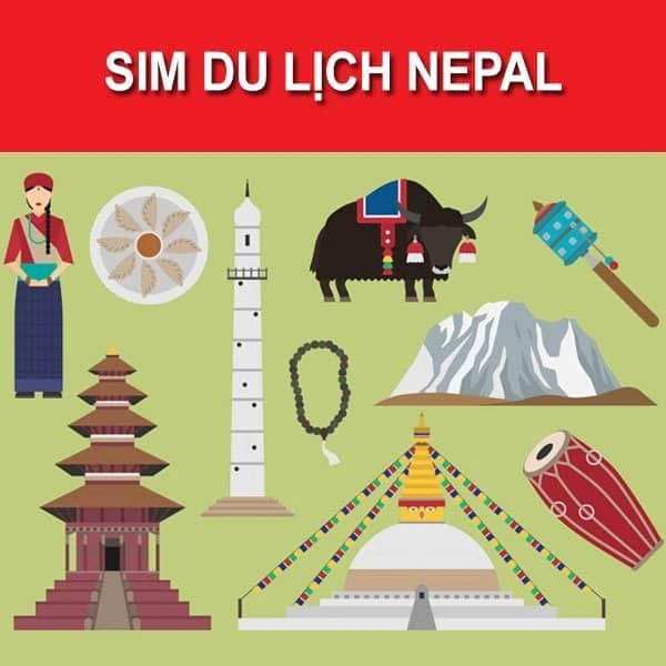 Sim Du lịch Nepal Tặng 6GB Tốc Độ Cao Sử Dụng Trong 10 Ngày - Hàng Chính Hãng