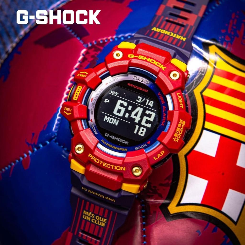 Hình ảnh Đồng Hồ Nam Dây Nhựa Casio G-Shock x FC Barcelona GBD-100BAR-4 Chính Hãng - Bluetooth