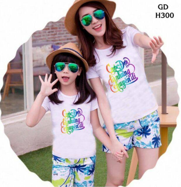 Áo gia đình thun cotton size 5-100kg