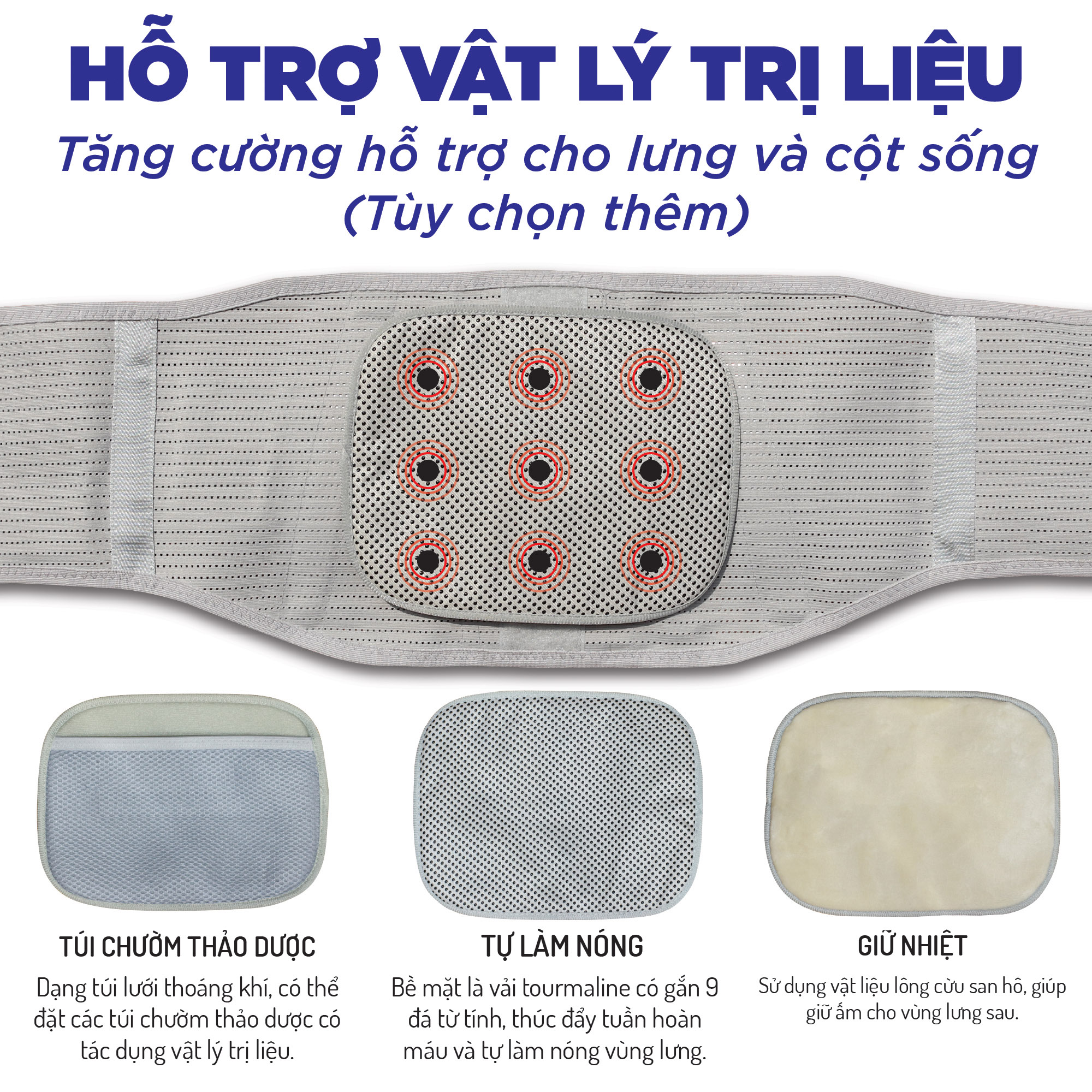 Hình ảnh Đai lưng cột sống Genky, hỗ trợ thoát vị, thoái hóa, đau lưng