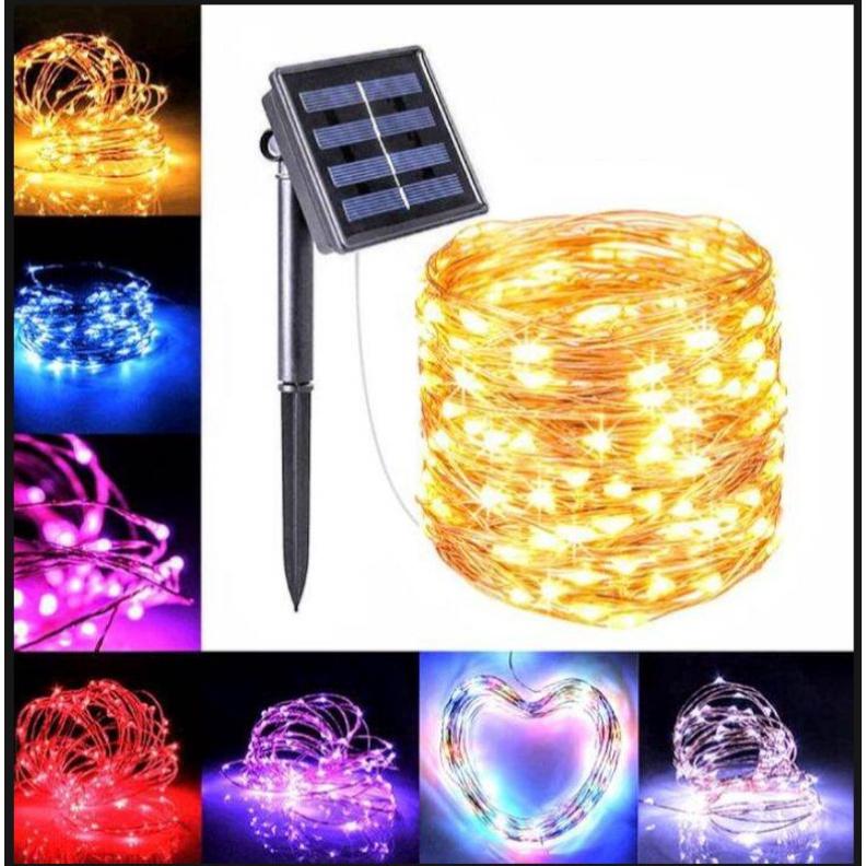1 BỘ DÂY ĐÈN LED CẢM BIẾN CHẠY BẰNG ĐIỆN NĂNG LƯỢNG MẶT TRỜI ĐÈN SIÊU ĐẸP ÁNH SÁNG CỰC CHẤT