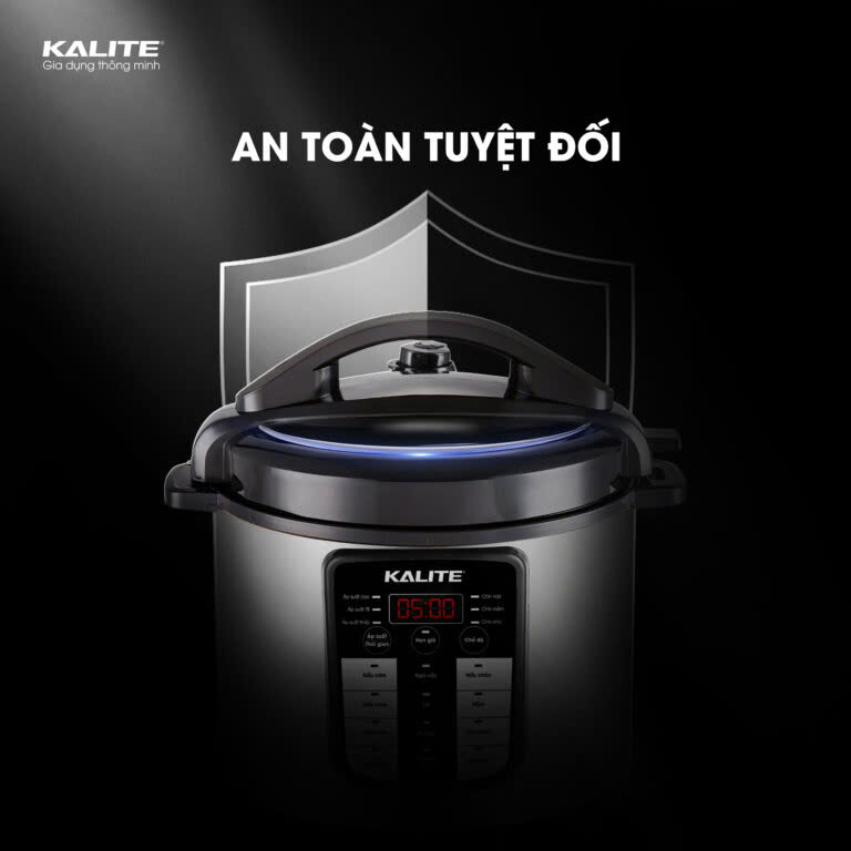 [Hàng chính hãng] Nồi áp suất Kalite KPC6088 - Hầm nhừ ninh nhanh, giữ trọn dinh dưỡng