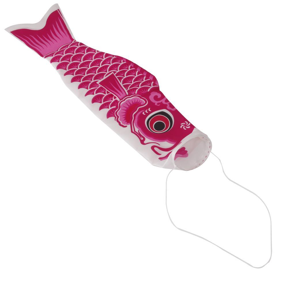 6pcs Japanese Boys Day Windsock Carp Flag KoiNobori Wind Streamer Fish 55cm