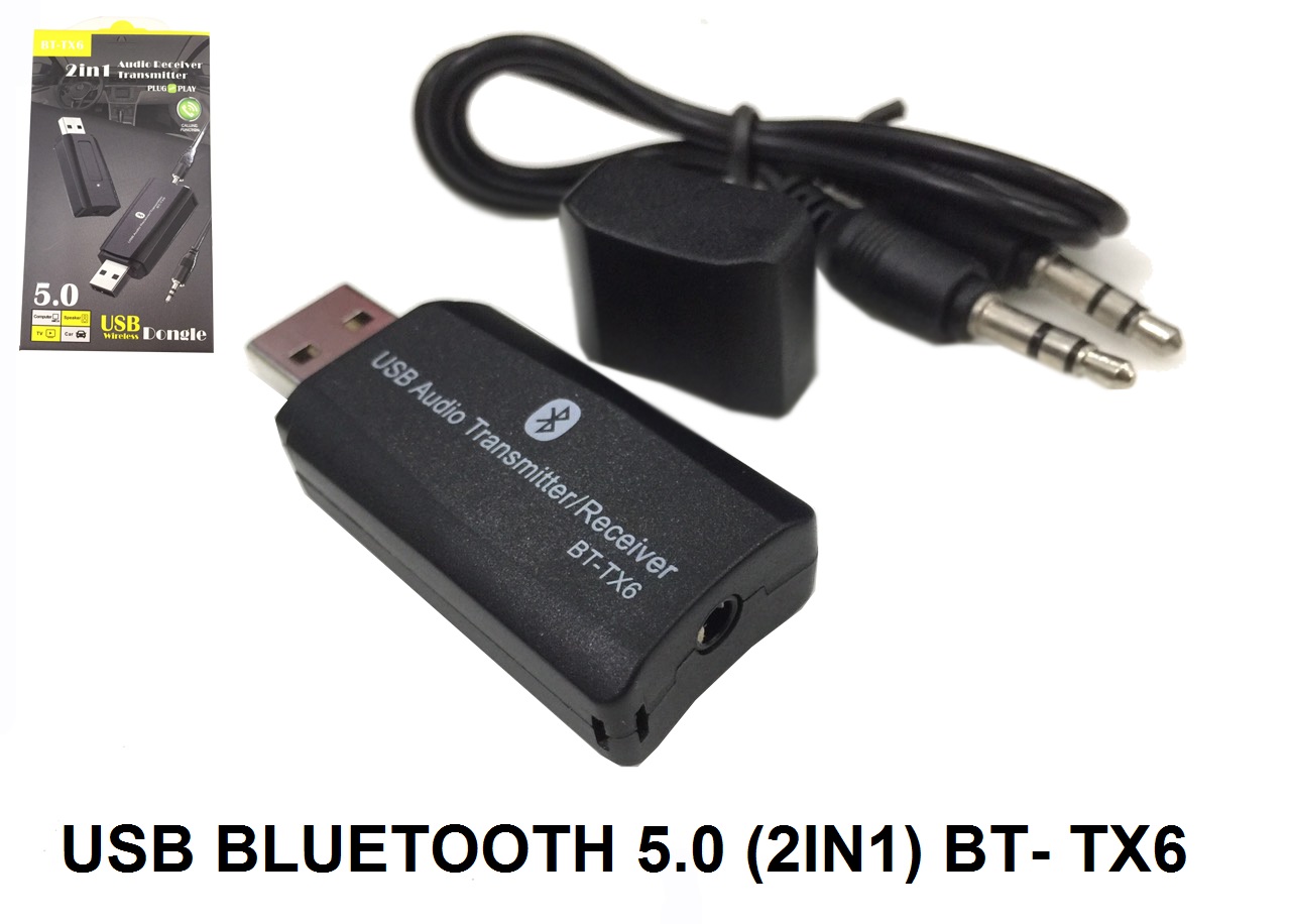 USB Bluetooth 5.0(2in1) BT-TX6,THIẾT BỊ THU &amp; PHÁT BLUETOOTH,BLUETOOTH 5.0-HÀNG CHÍNH HÃNG