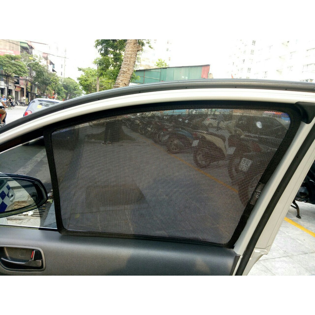 Bộ 4 tấm Rèm che nắng theo xe ô tô Hyundai I10 Sedan 2014-2020, Tấm che nắng ô tô nam châm tự dính