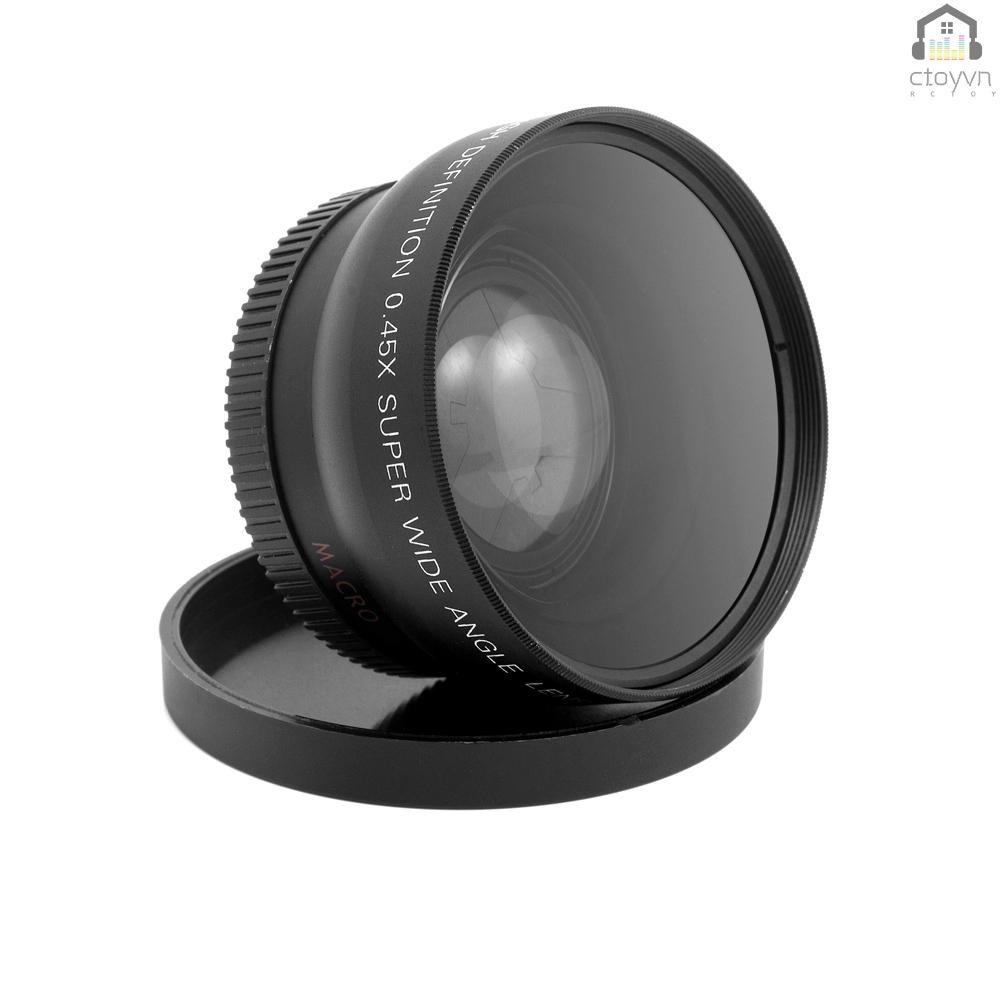 Thấu kính góc rộng HD 52MM 0.45x cho máy ảnh Pentax 52MM DSLR