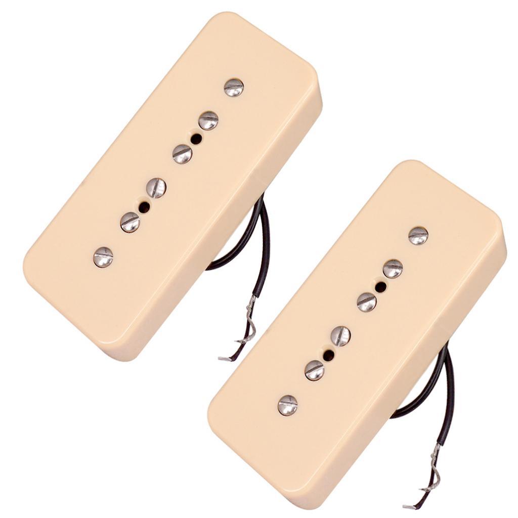 2x P90 Neck&Bridge Humbucker Pickups for LP EPI Electric Guitar Replacement