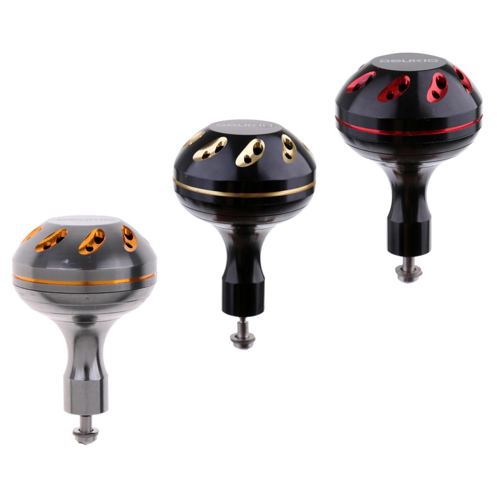 Spinning Fishing Reel Handle Power Knob Replacement Handle Grip Gray Gold