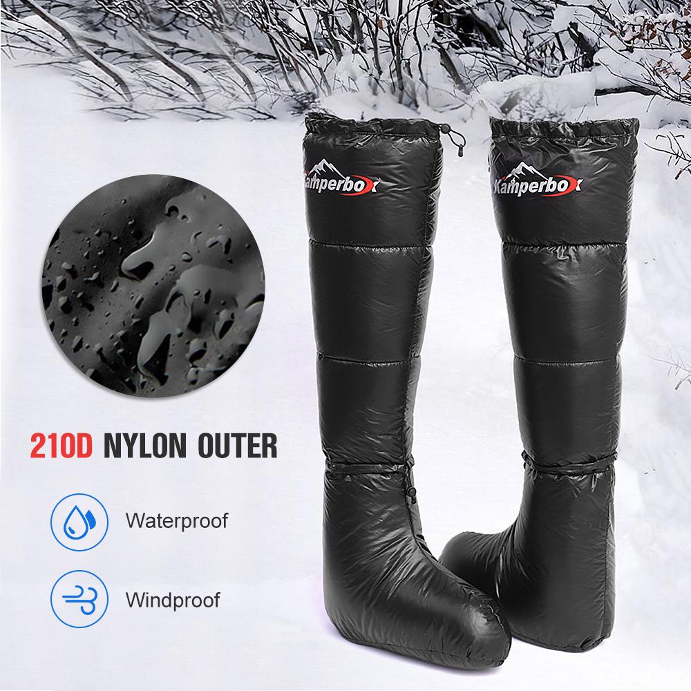 Giày Booties mùa đông ấm áp chống trơn trượt với dây rút có thể điều chỉnh kèm túi đựng