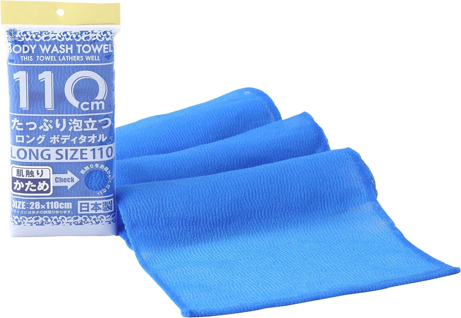 Khăn tắm tạo bọt Yokozuna Creation 28x110cm - Hard - Hàng Nội Địa Nhật Bản nhập khẩu