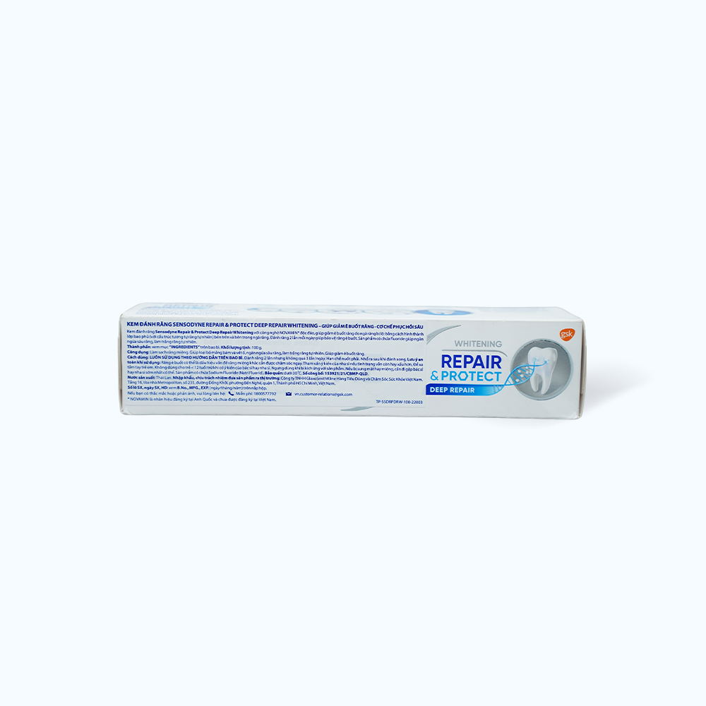Kem Đánh Răng SENSODYNE Repair &amp; Protect Whitening (tuýp 100g)