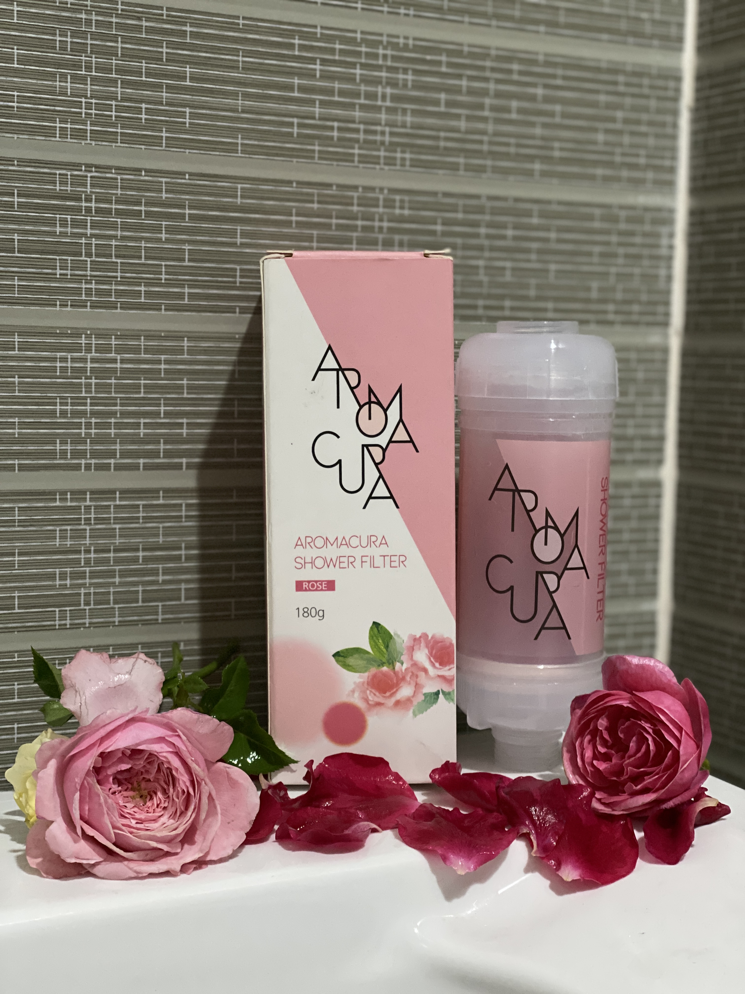 Lõi lọc nước vòi sen Vitamin C Aromacura Shower Filter Korea - Hương Hoa hồng