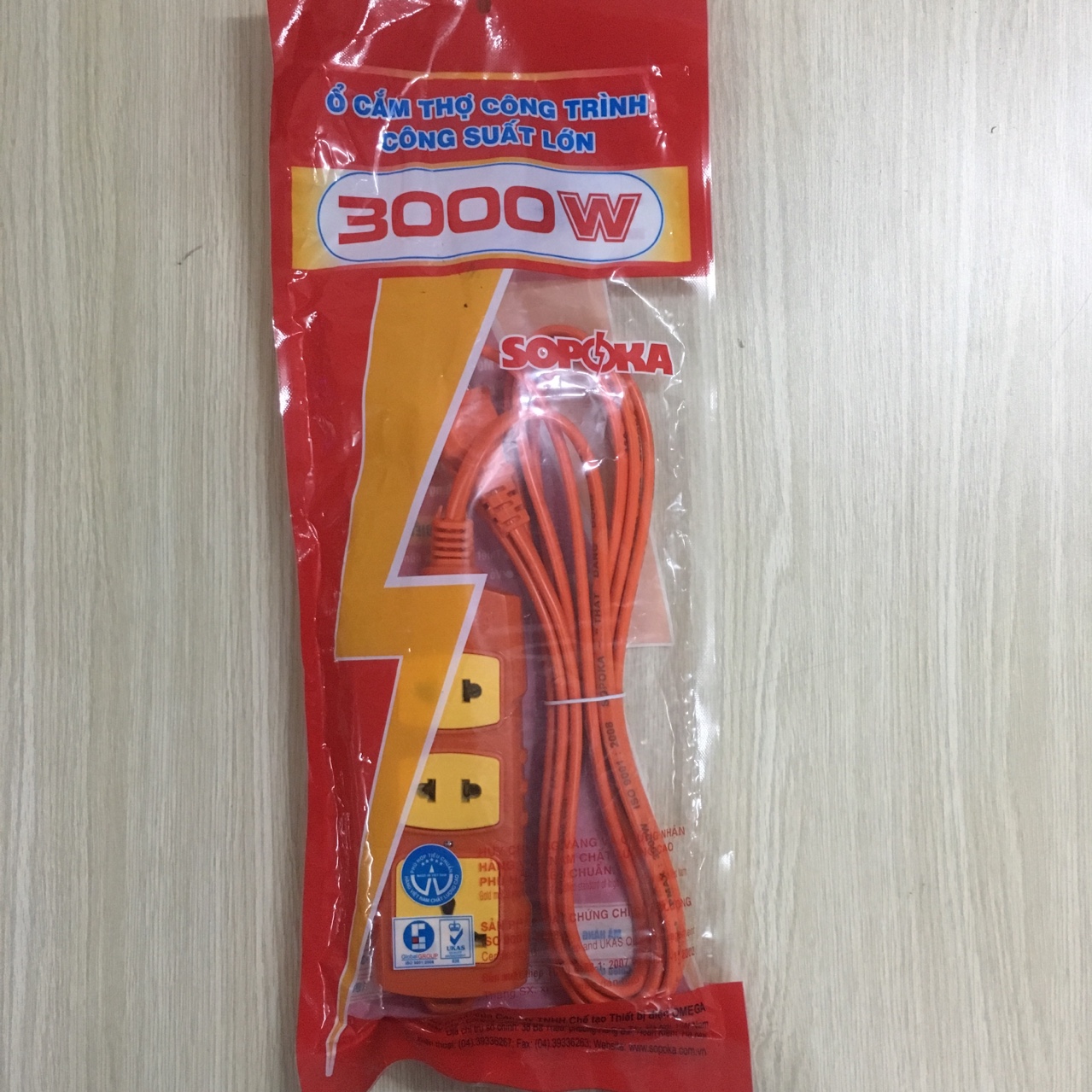 Ổ cắm điện chịu tải cao, công suất 3000W - Sopoka