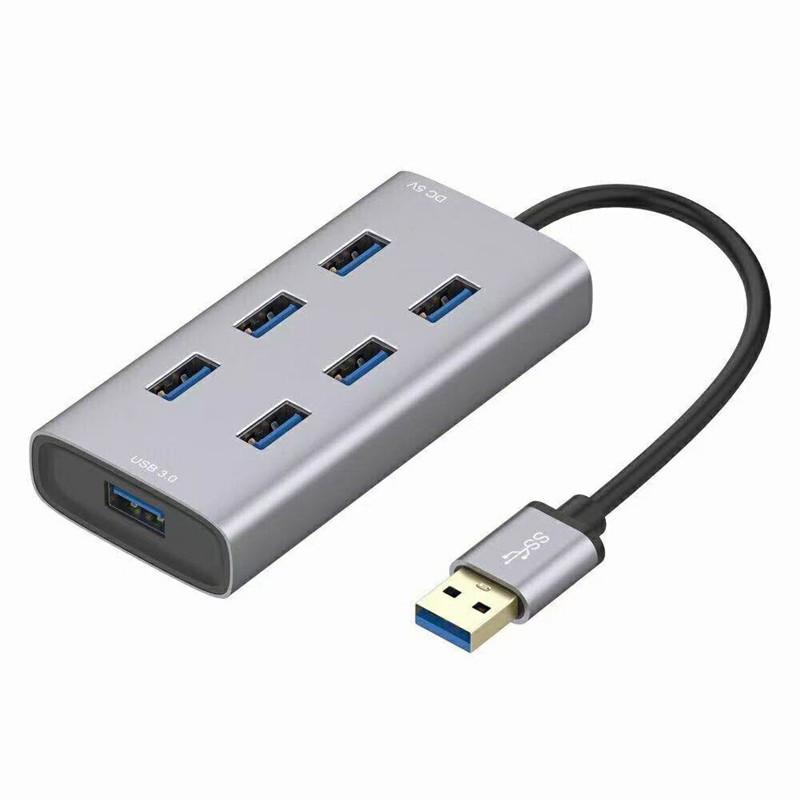 HUB USB 3.0 7 cổng phong cách mới nhất của máy tính USB 3.0 tốc độ cao đến HUB bảy cổng dock mở rộng một kéo bảy bộ mở rộng